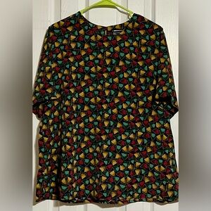 Southern Lady Multicolor Geometric Blouse
